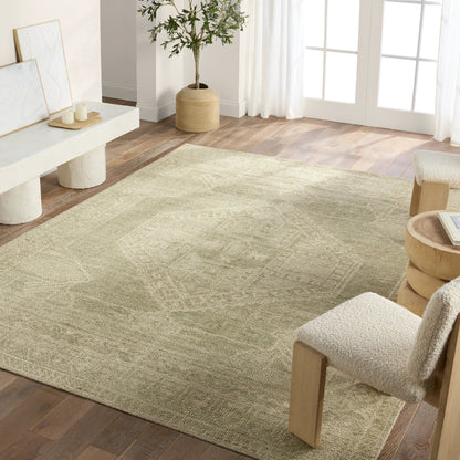 Sevak Rug - SEV08 by Jaipur Living in gren, cream. Made from 100% wool in a unique style.