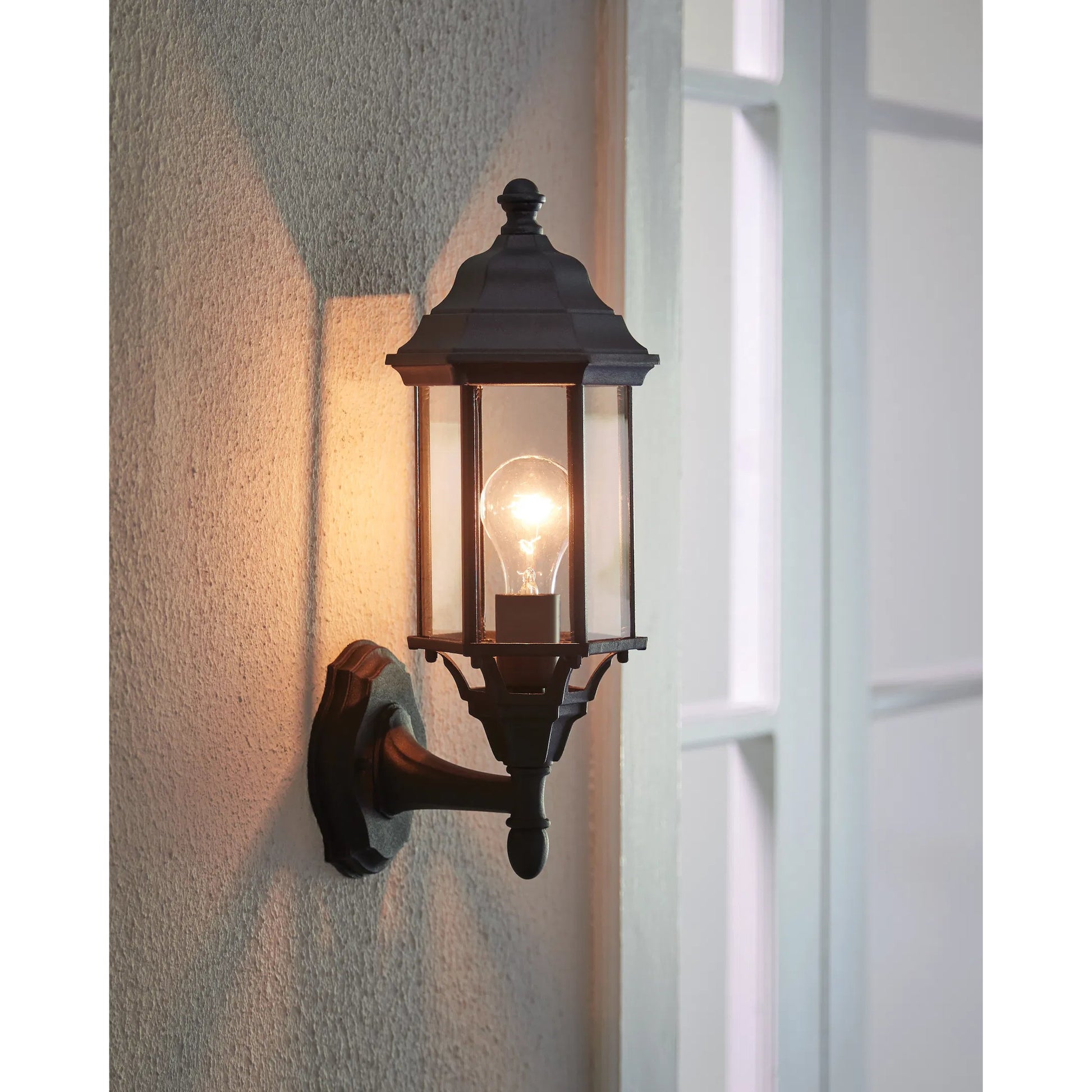 Sevier Small One Light Downlight Outdoor Wall Lantern by Visual Comfort & Co.. Made from die cast aluminum in a cottage & farmhouse style.