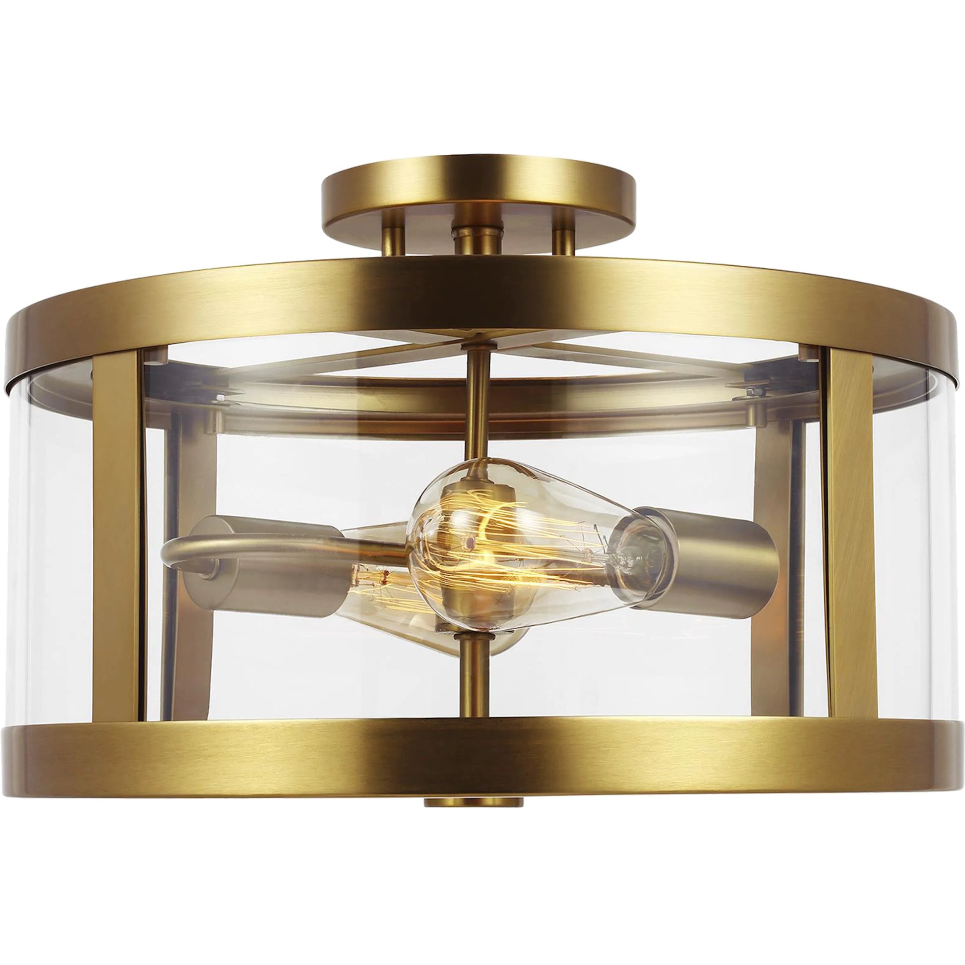 Harrow Semi Flush Mount by Generation Lighting. Made from steel in a transitional style.