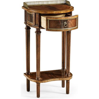 Buckingham Phone Table by Jonathan Charles in brown and medium antique mahogany. Made from mahogany in a traditional style.