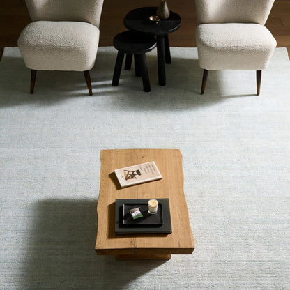 Soft Horizon SFH03 Rug by Jaipur Living in ivory, white, gray. Made from 60% bamboo silk 40% wool in a unique style.