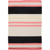 Pink, Black, Light Slate, Yellow / 2' x 3'