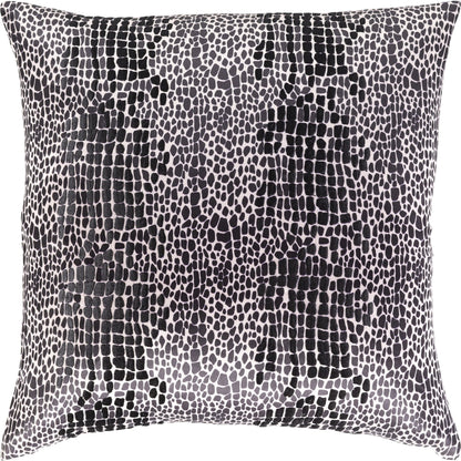 Safari Pillow - 34051 by Surya in pale pink, black. Made from 100% polyester in a modern style.