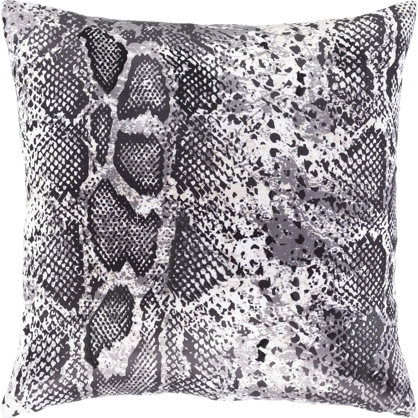 001 SI-1864319,SI-1864320,SR-881060,SR-881061 | Primary Silo | Safari Pillow - 17824 by Surya in black, charcoal, white, light beige. Made from 100% polyester in a modern style.