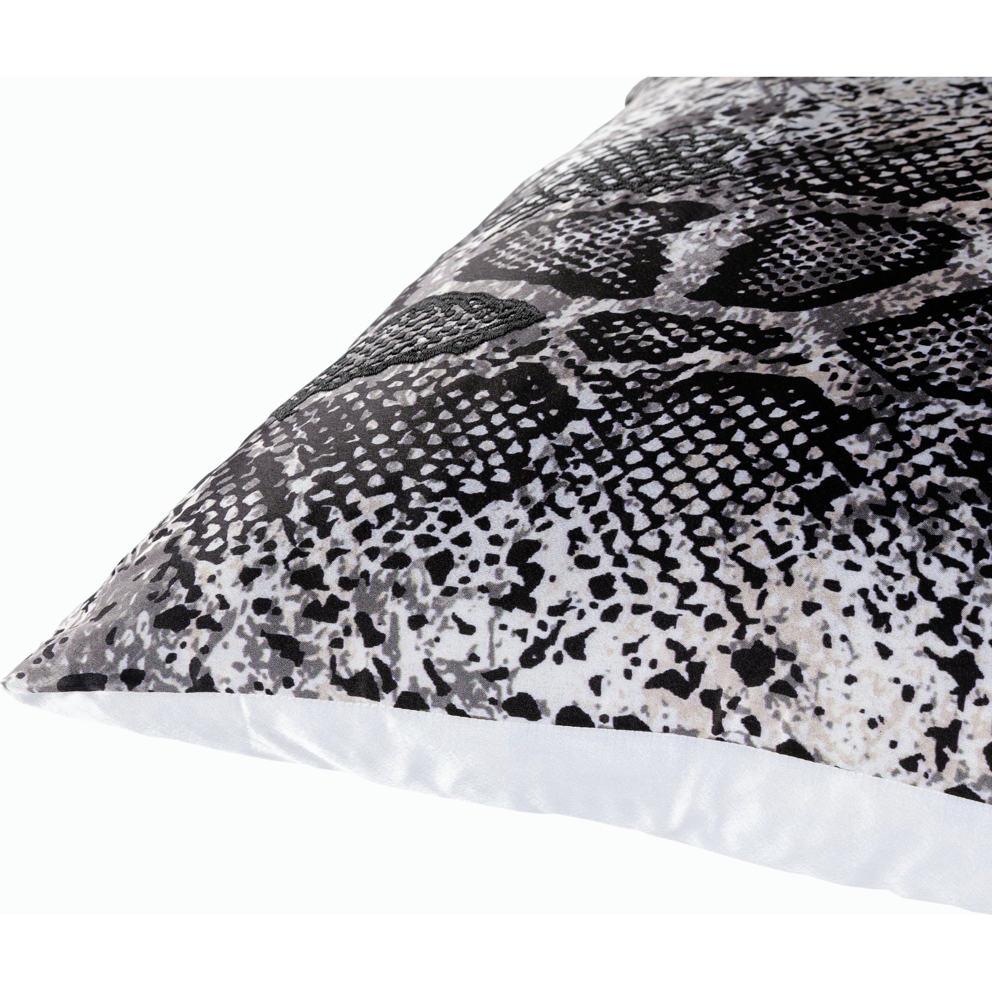 Safari Pillow - 17824 by Surya in black, charcoal, white, light beige. Made from 100% polyester in a modern style.