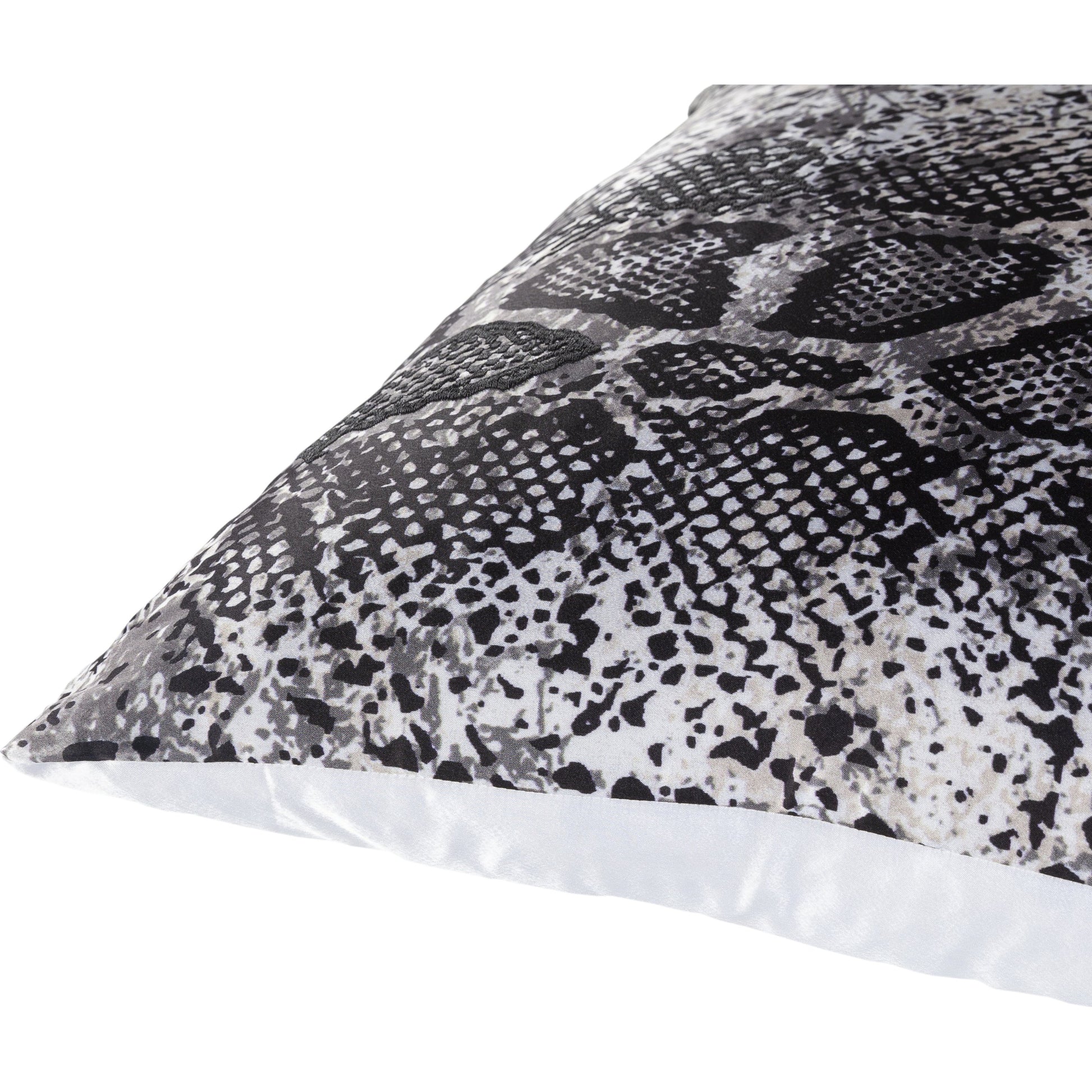 Safari Pillow - 17824 by Surya in black, charcoal, white, light beige. Made from 100% polyester in a modern style.