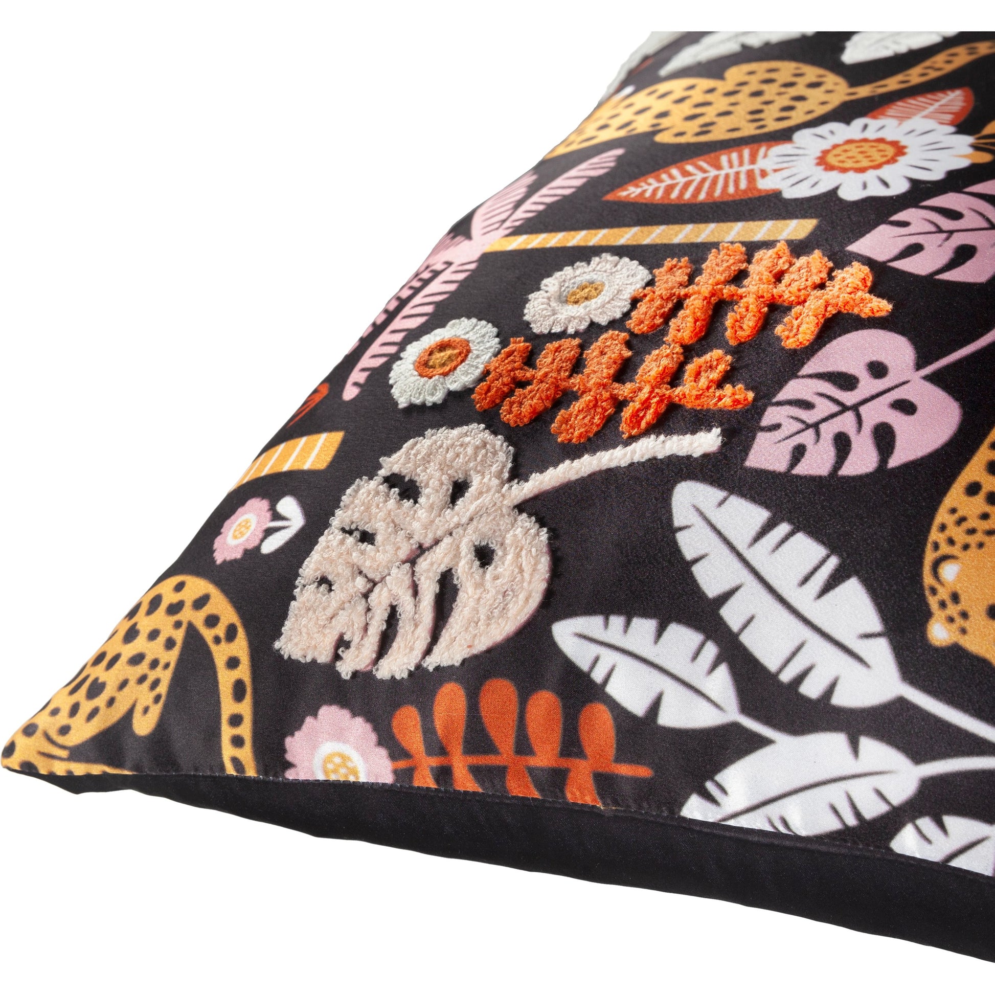 Safari Pillow - 32567 by Surya in black, pale pink, mustard, burnt orange, ivory, blush. Made from 100% polyester in a eclectic & global style.