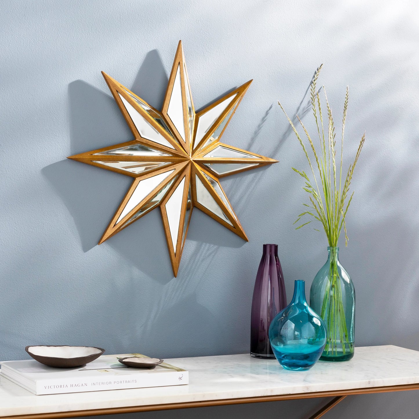 002 SI-1890998 | Lifestyle | Starfish - 29214 by Surya in gold and antiqued. Made from manufactured wood in a transitional style.