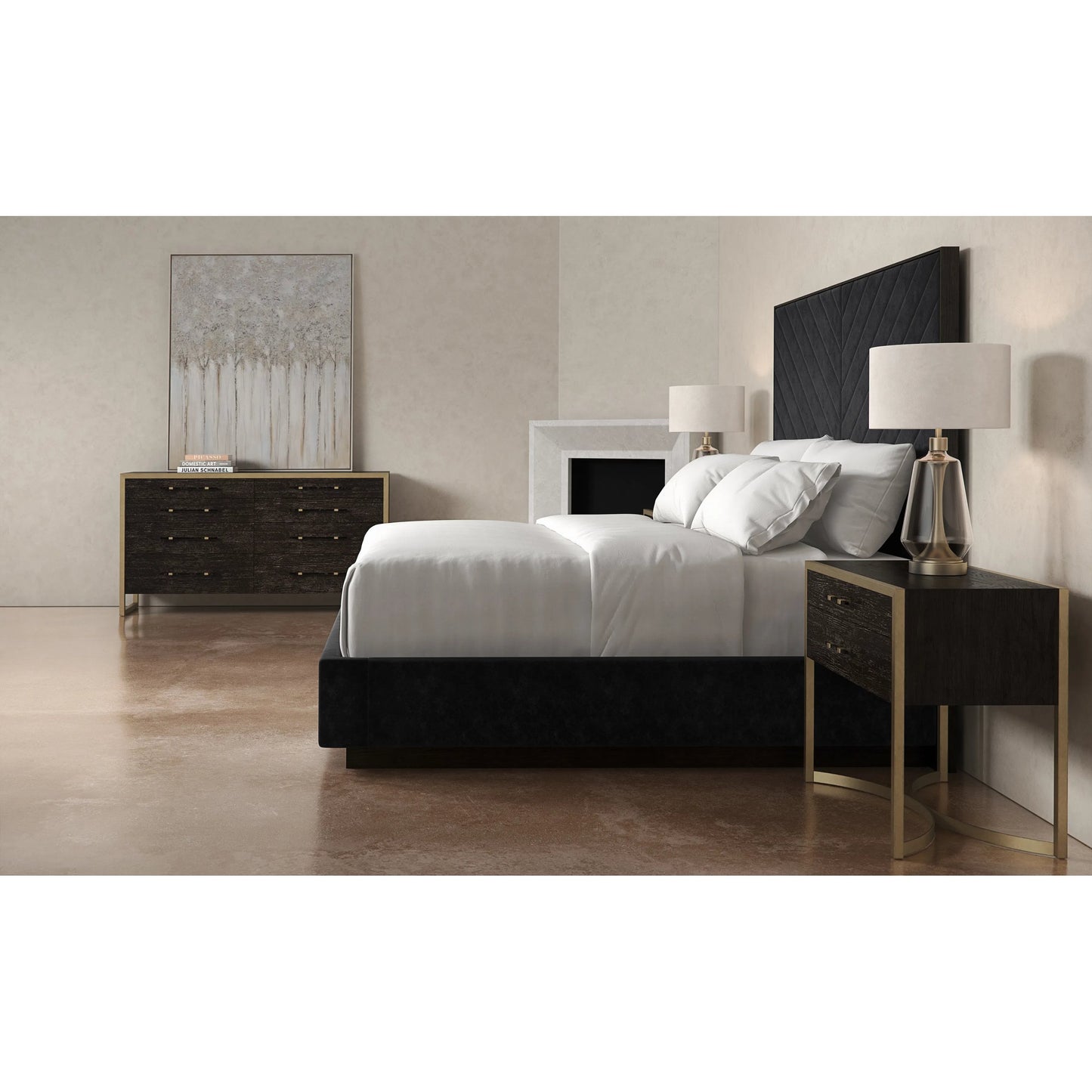 011 SI-2162938 | Lifestyle | Meet U In the Middle Bed by Caracole. Made from ash in a modern style.