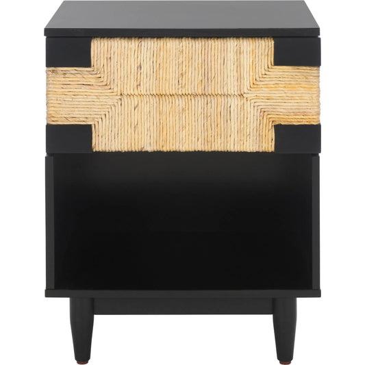 Bremer Banana Stem 1-DRAWER Nightstand by HedgeApple Essentials. Made from mahogany wood, albasia veneer, manufactured wood in a unique style.