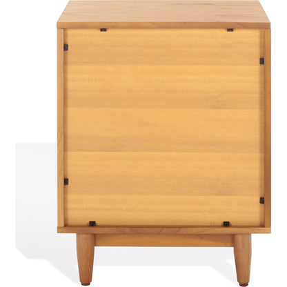 Bremer Banana Stem 1-DRAWER Nightstand by HedgeApple Essentials. Made from mahogany wood, albasia veneer, manufactured wood in a rustic style.