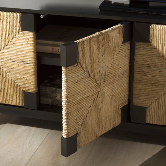 Bremer Banana Stem Media Stand by HedgeApple Essentials. Made from mahogany wood, albasia veneer, manufactured wood in a unique style.