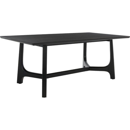 Adelee Rectangle Dining Table by Safavieh. Made from mdf, oak veneer, rubberwood, plywood in a modern style.