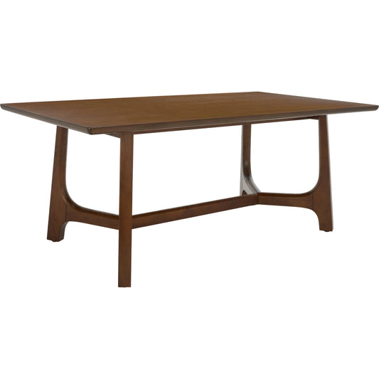 Adelee Rectangle Dining Table by Safavieh. Made from mdf, oak veneer, rubberwood, plywood in a modern style.