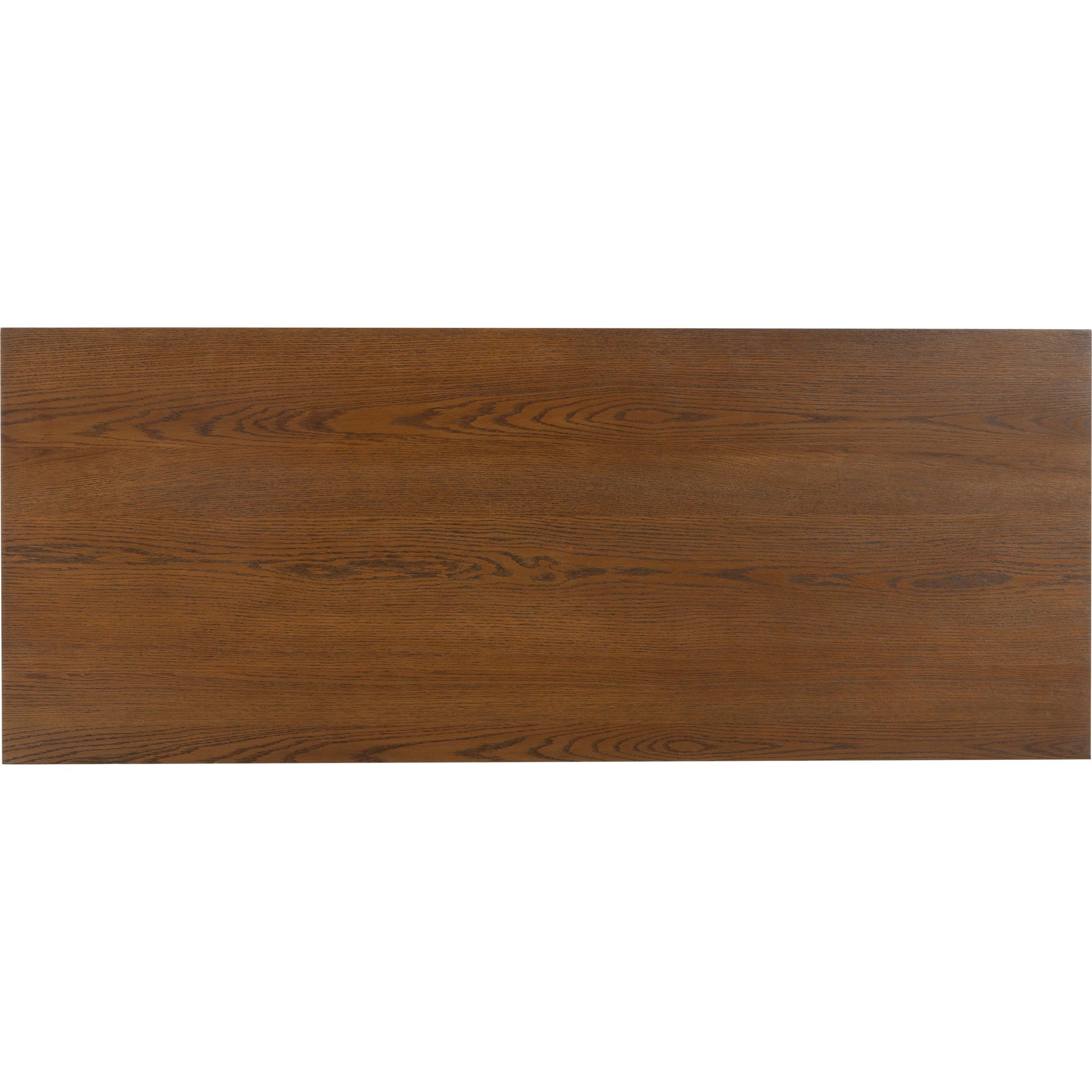 Marion 1 Drawer Reeded Desk by HedgeApple Essentials in medium oak, black. Made from rubber wood, oak veneer, manufactured wood in a transitional style.