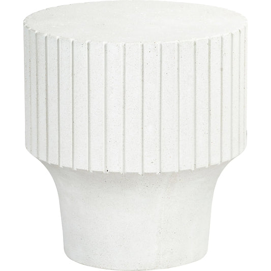 001 SI-2327486 | Primary Silo | Ohio Round Accent Table by HedgeApple Essentials in ivory. Made from cast gfrc concrete in a unique style.