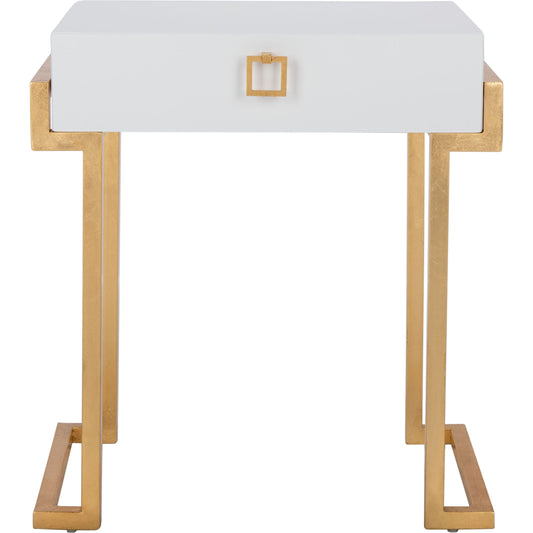 Abele Side Table by Safavieh. Made from metal, wood in a modern style.