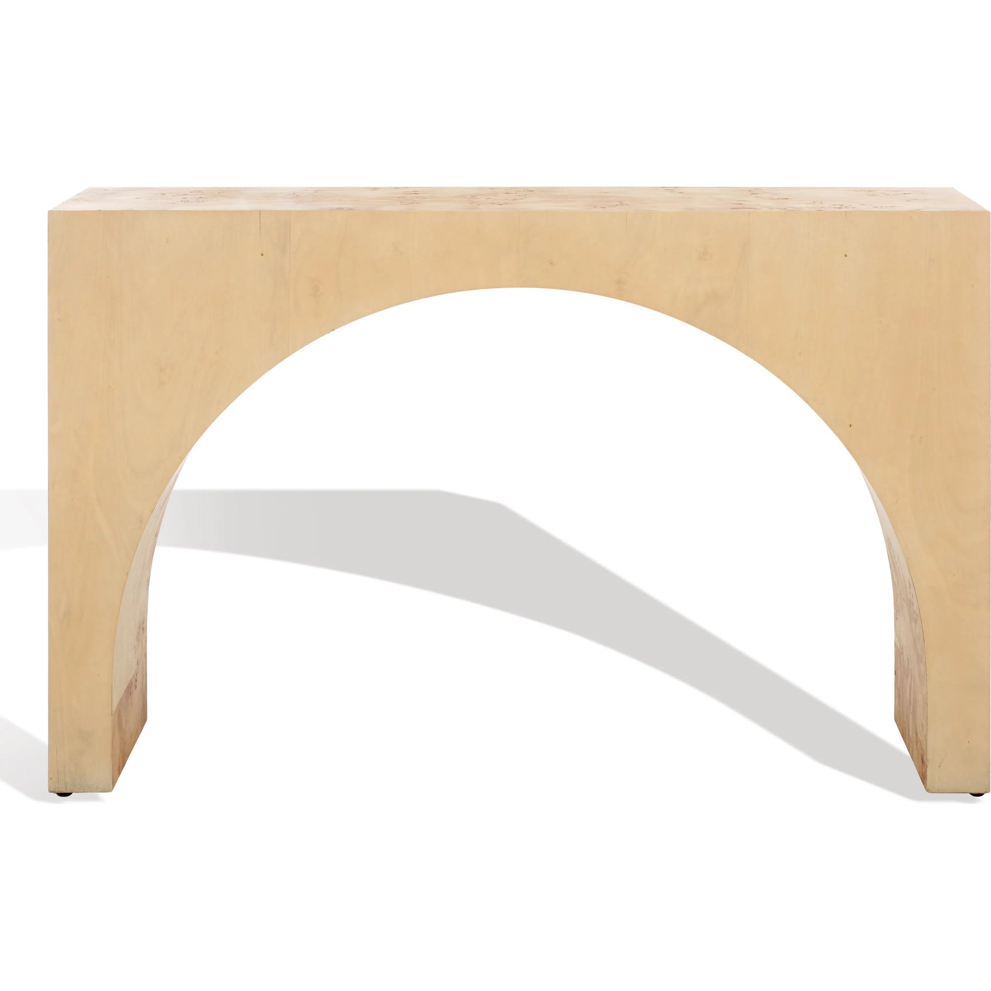 Moffat Burled Mappa Console Table by HedgeApple Essentials. Made from mdf in a transitional style.