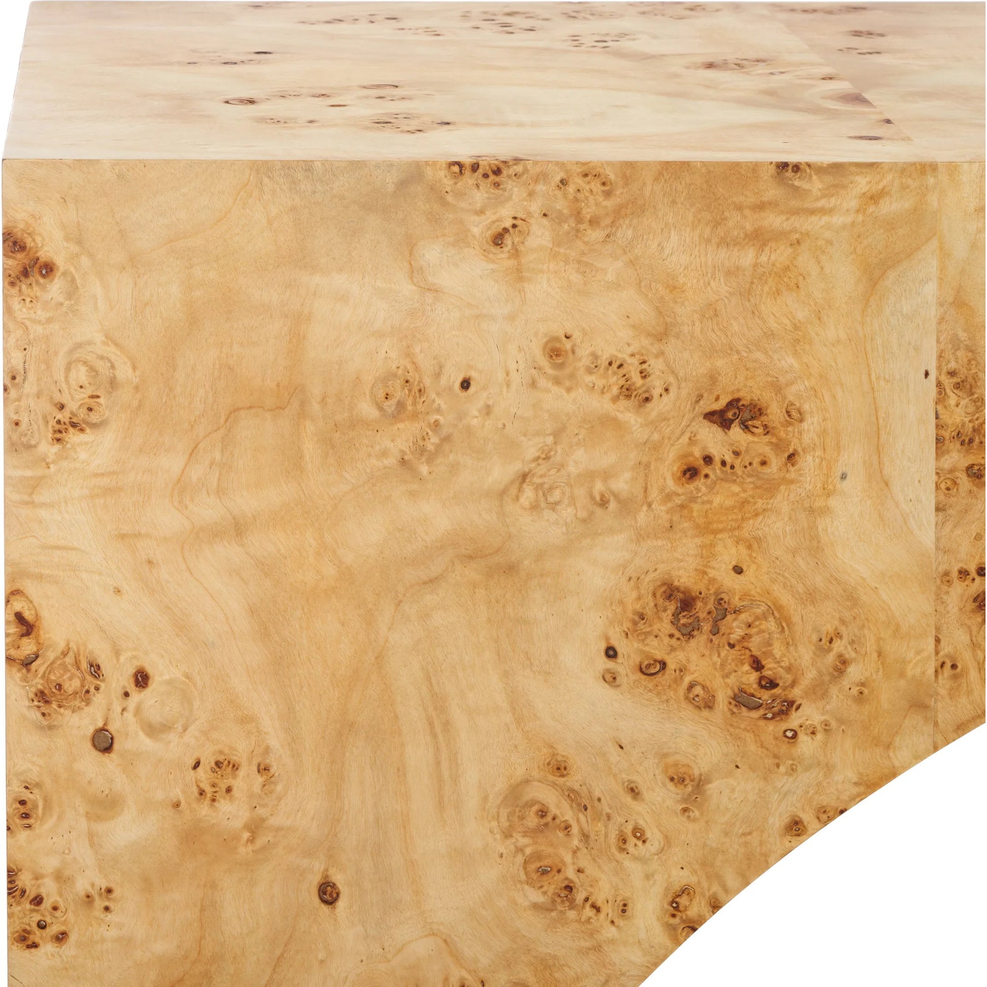 Moffat Burled Mappa Console Table by HedgeApple Essentials. Made from mdf in a transitional style.