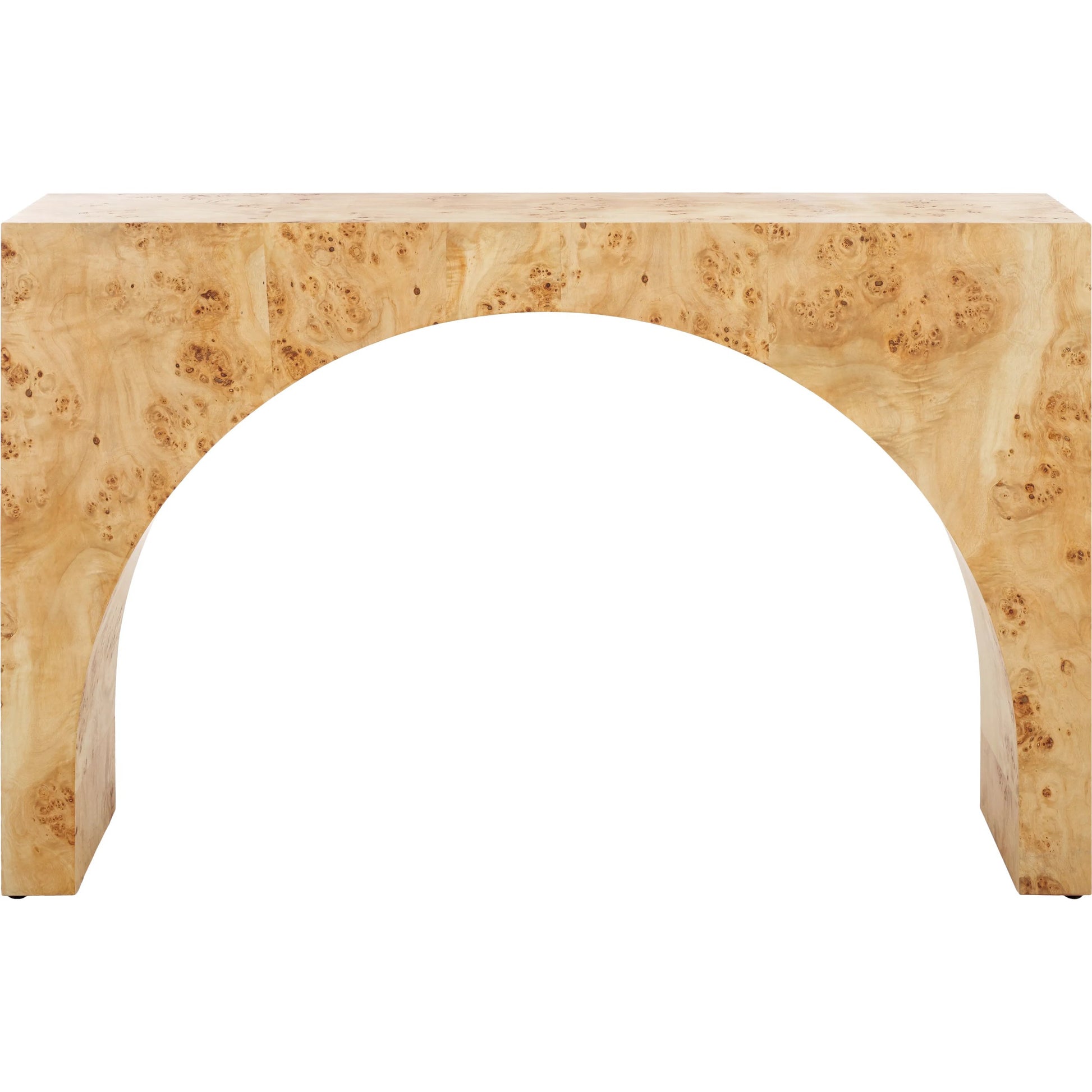 Moffat Burled Mappa Console Table by HedgeApple Essentials. Made from mdf in a transitional style.