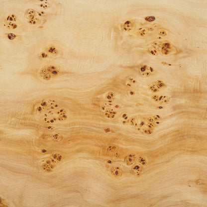 Moffat Burled Mappa Console Table by HedgeApple Essentials. Made from mdf in a transitional style.