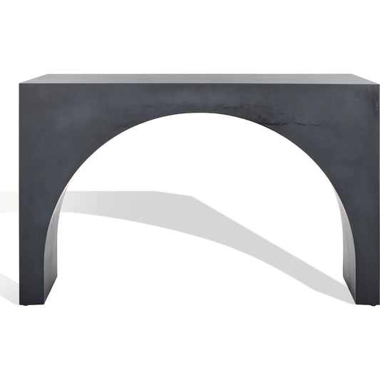 Moffat Burled Mappa Console Table by HedgeApple Essentials. Made from mdf in a unique style.
