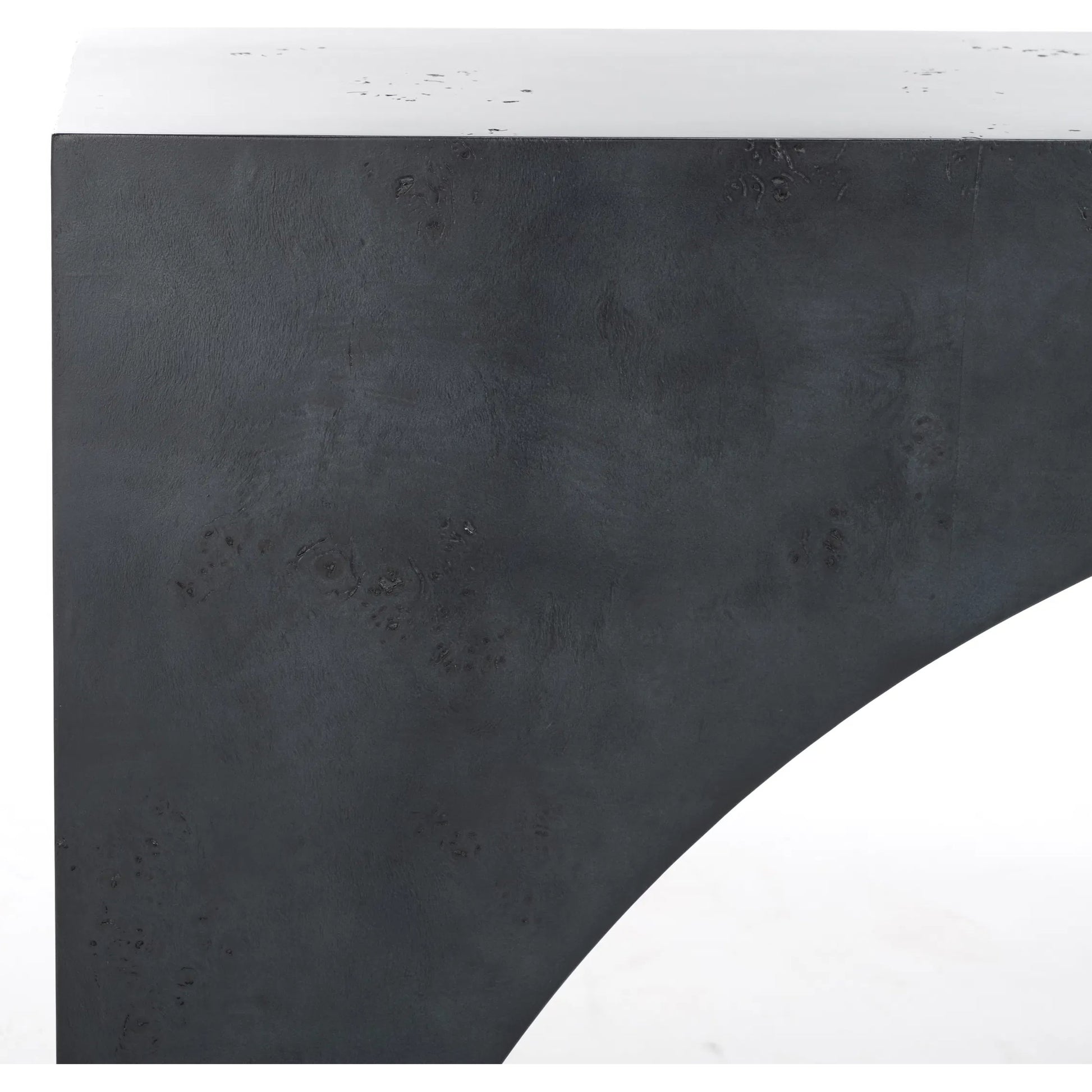 Moffat Burled Mappa Console Table by HedgeApple Essentials. Made from mdf in a transitional style.