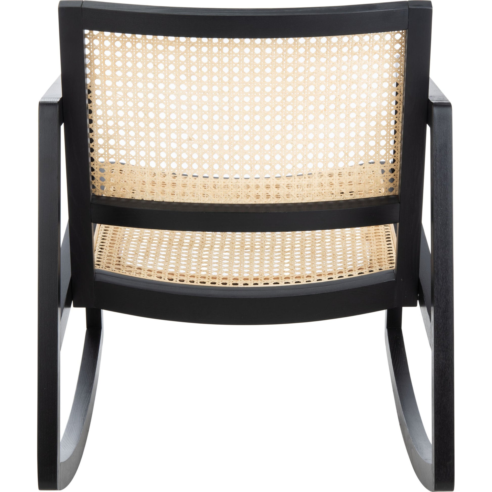 Edmonson Rattan Rocking Chair by HedgeApple Essentials. Made from wood, rattan in a coastal style.