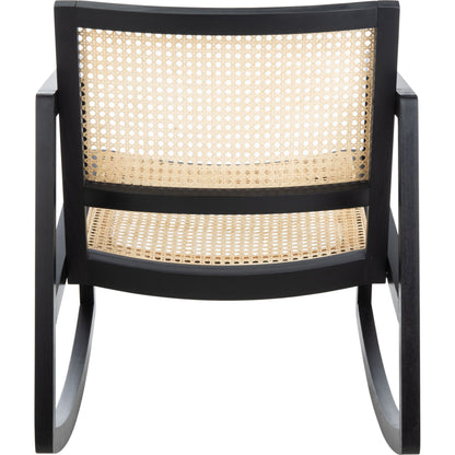 Edmonson Rattan Rocking Chair by HedgeApple Essentials. Made from wood, rattan in a coastal style.