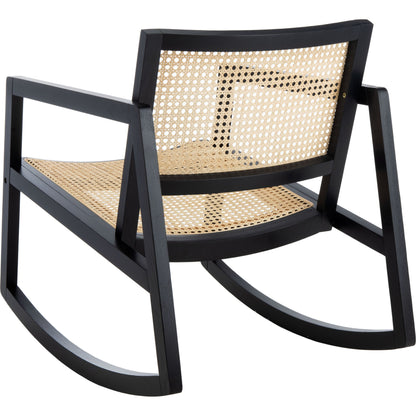 Edmonson Rattan Rocking Chair by HedgeApple Essentials. Made from wood, rattan in a coastal style.
