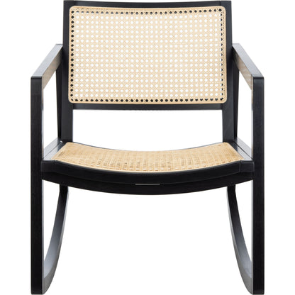 Edmonson Rattan Rocking Chair by HedgeApple Essentials. Made from wood, rattan in a coastal style.