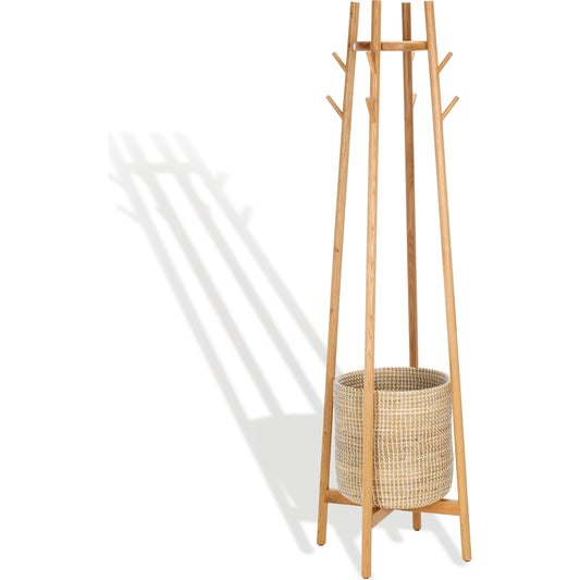 Groveland Coat Rack by HedgeApple Essentials in natural. Made from oak wood in a modern style.