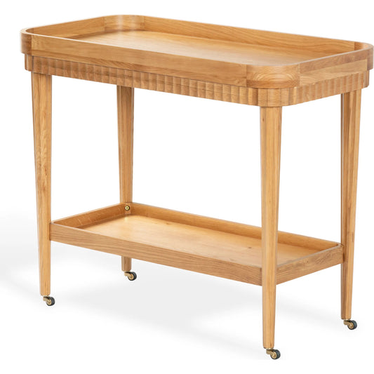 Cascade Barcart by HedgeApple Essentials. Made from oak wood, oak veneer, manufactured wood, iron in a transitional style.