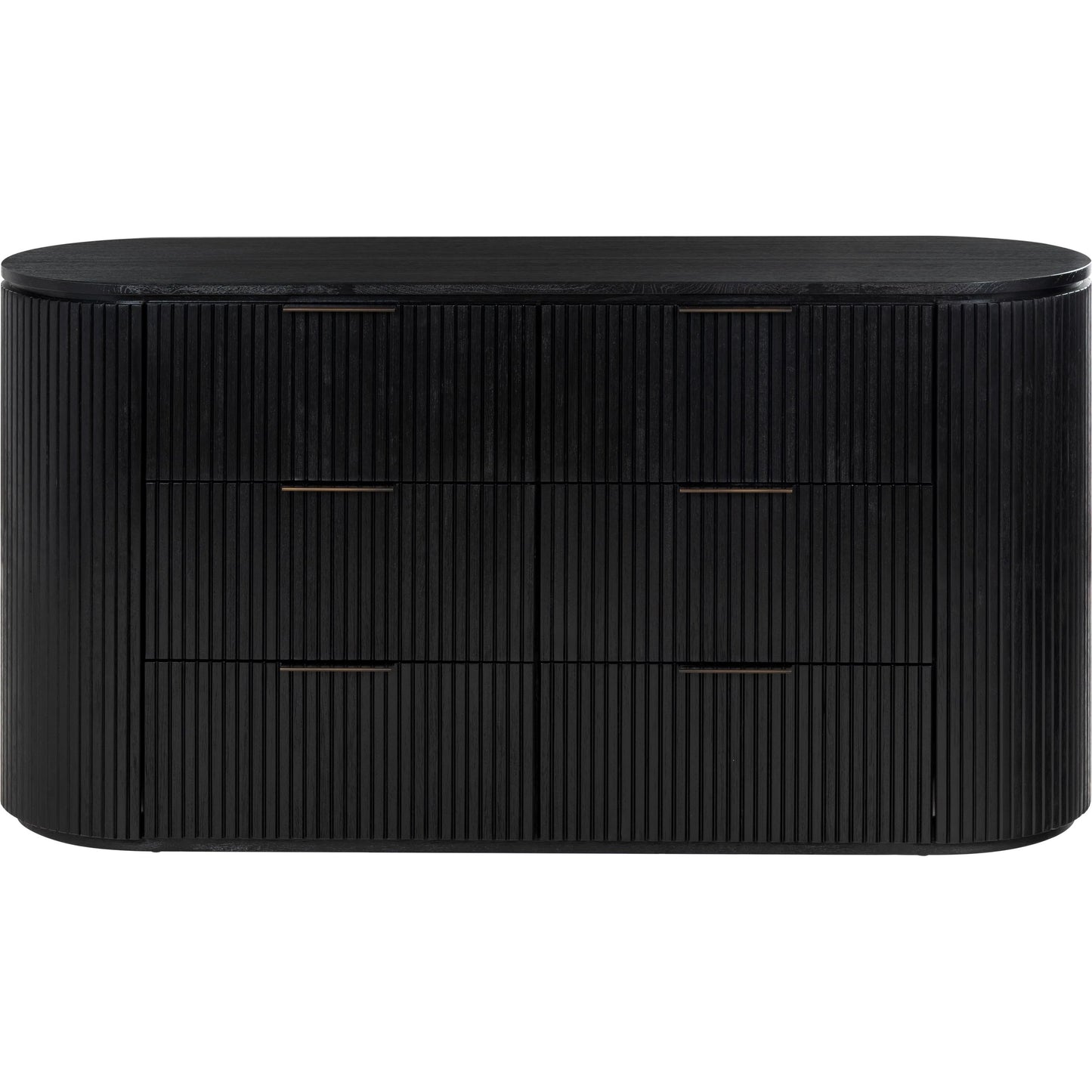 002 SI-2454161 | Primary Silo | Berkshire Fluted 6 Drawer Dresser by HedgeApple Essentials. Made from rubberwood, veneer, manufactured wood, aluminum in a transitional style.