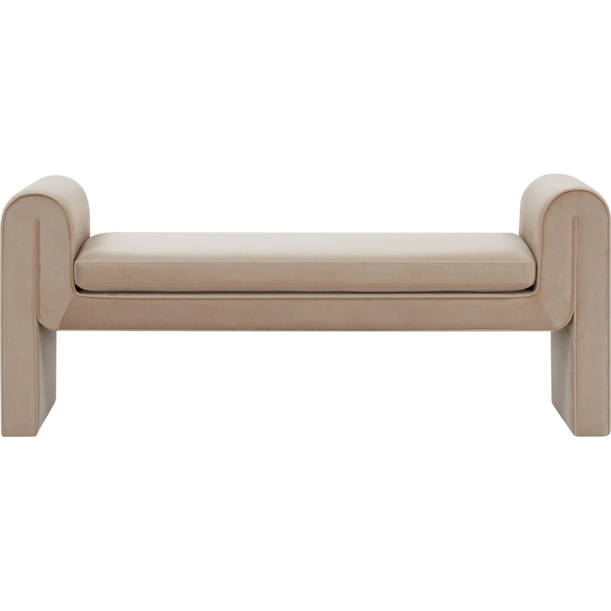 Rincon Bench by HedgeApple Essentials. Made from pinewood, plywood velvet (100% polyester) ca foam in a unique style.