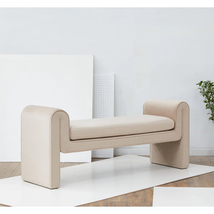 Rincon Bench by HedgeApple Essentials. Made from pinewood, plywood velvet (100% polyester) ca foam in a unique style.