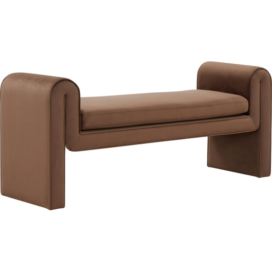 Rincon Bench by HedgeApple Essentials. Made from pinewood, plywood velvet (100% polyester) ca foam in a unique style.