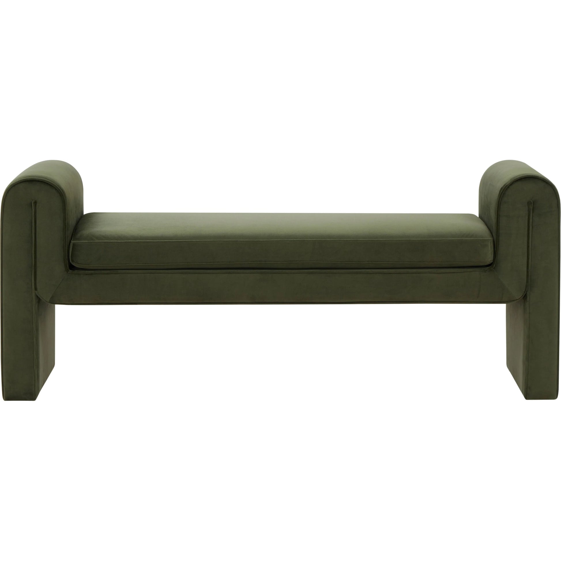 Rincon Bench by HedgeApple Essentials. Made from pinewood, plywood velvet (100% polyester) ca foam in a unique style.