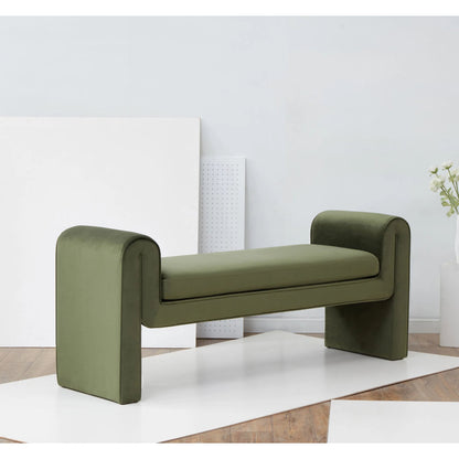 Rincon Bench by HedgeApple Essentials. Made from pinewood, plywood velvet (100% polyester) ca foam in a unique style.