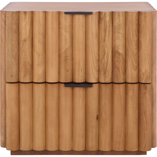 001 SI-2454182 | Primary Silo | Limestone Fluted Nightstand by HedgeApple Essentials in natural, black. Made from mango wood, veneer, plywood, iron in a transitional style.