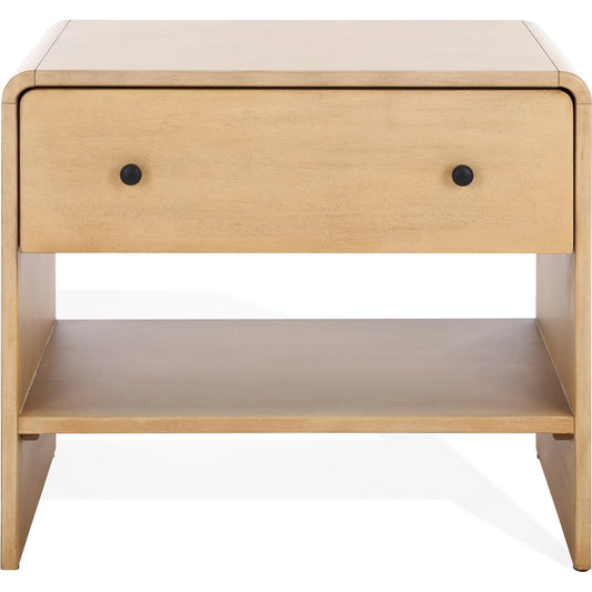 Box 1 Drawer Nightstand by HedgeApple Essentials. Made from mahogany, mahogany veneer, mdf in a unique style.