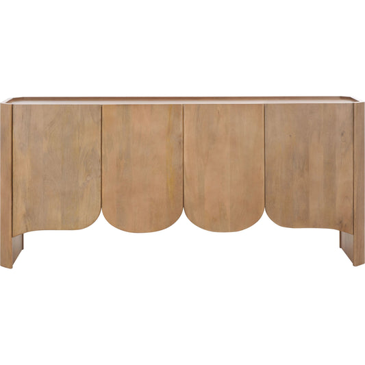 Forest 4 Door Sideboard by HedgeApple Essentials in natural. Made from mango wood in a unique style.