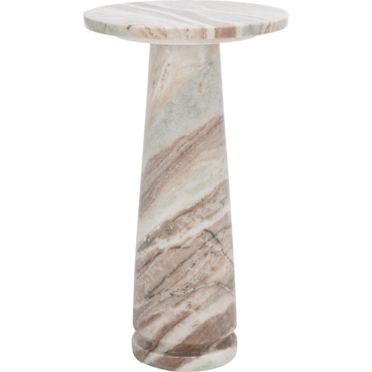 Trivoli Round Accent Table by HedgeApple Essentials. Made from marble, mdf, metal in a modern style.