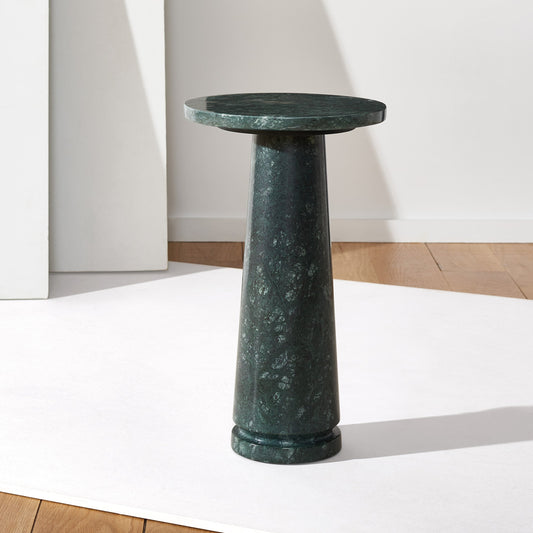 Trivoli Round Accent Table by HedgeApple Essentials. Made from marble, mdf, metal in a modern style.
