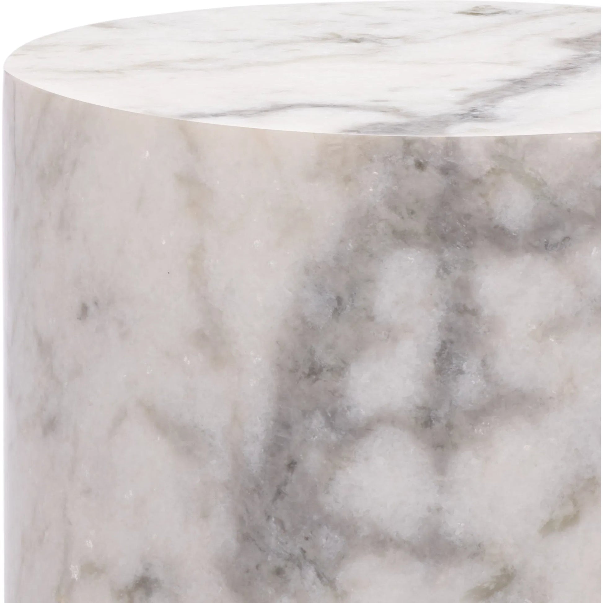 Rota Round Drink Table by HedgeApple Essentials. Made from marble in a modern style.