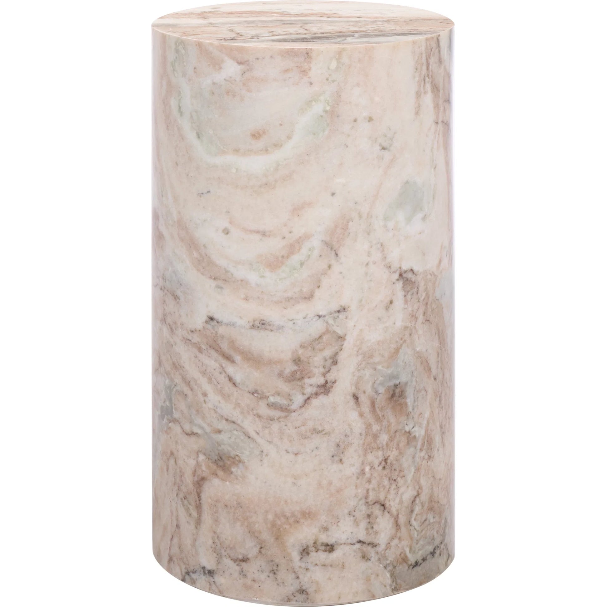 Rota Round Drink Table by HedgeApple Essentials. Made from marble in a modern style.