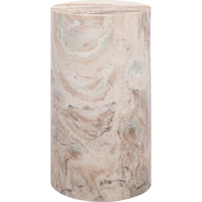Rota Round Drink Table by HedgeApple Essentials. Made from marble in a modern style.