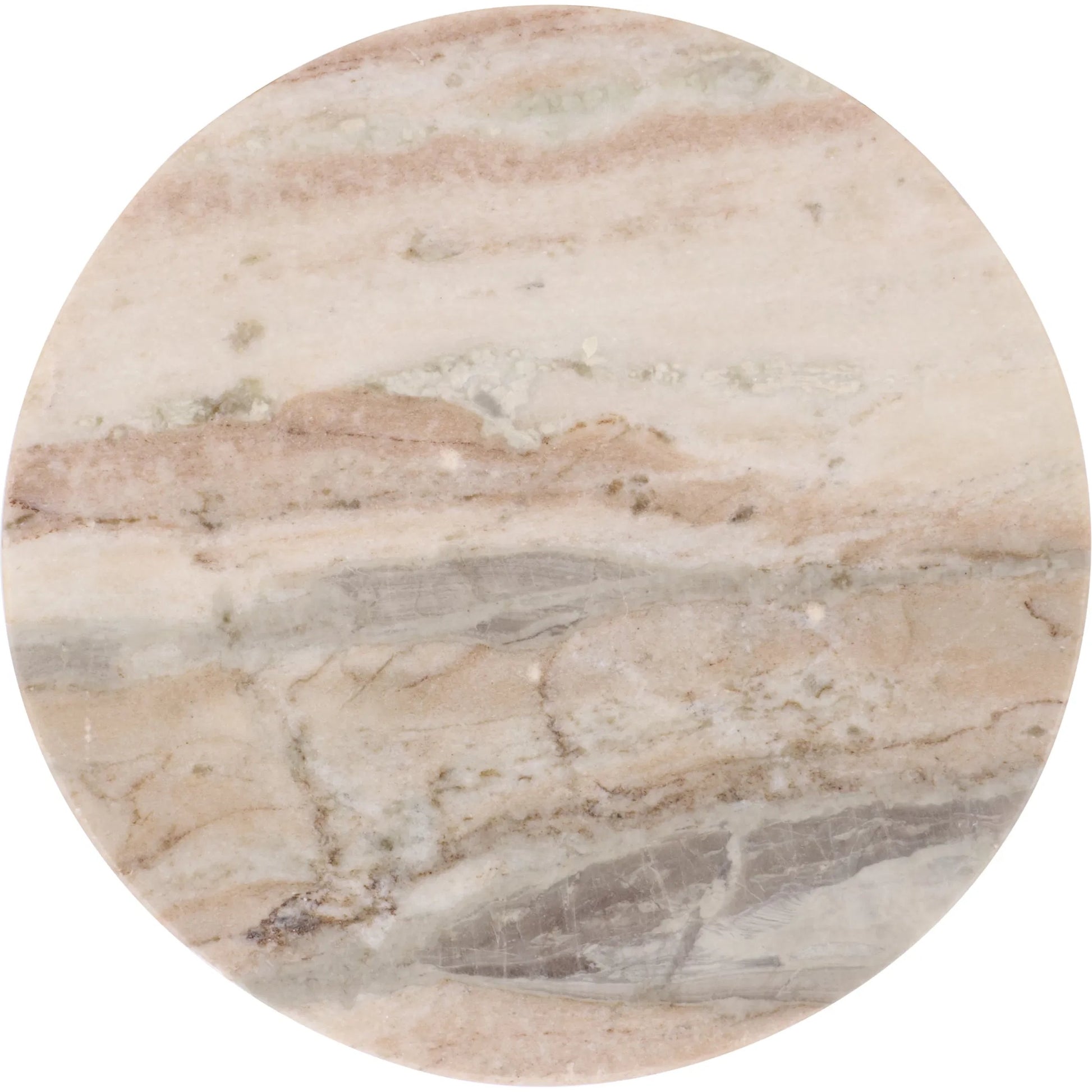 Rota Round Drink Table by HedgeApple Essentials. Made from marble in a modern style.