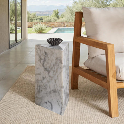 Rota Triangle Drink Table by HedgeApple Essentials. Made from marble in a modern style.