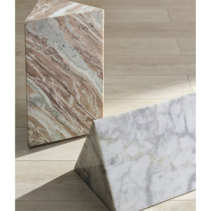 Rota Triangle Drink Table by HedgeApple Essentials. Made from marble in a modern style.